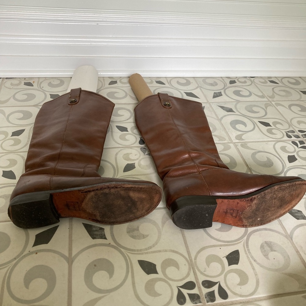 Frye Melissa Button Riding Boot - Picture 3 of 4